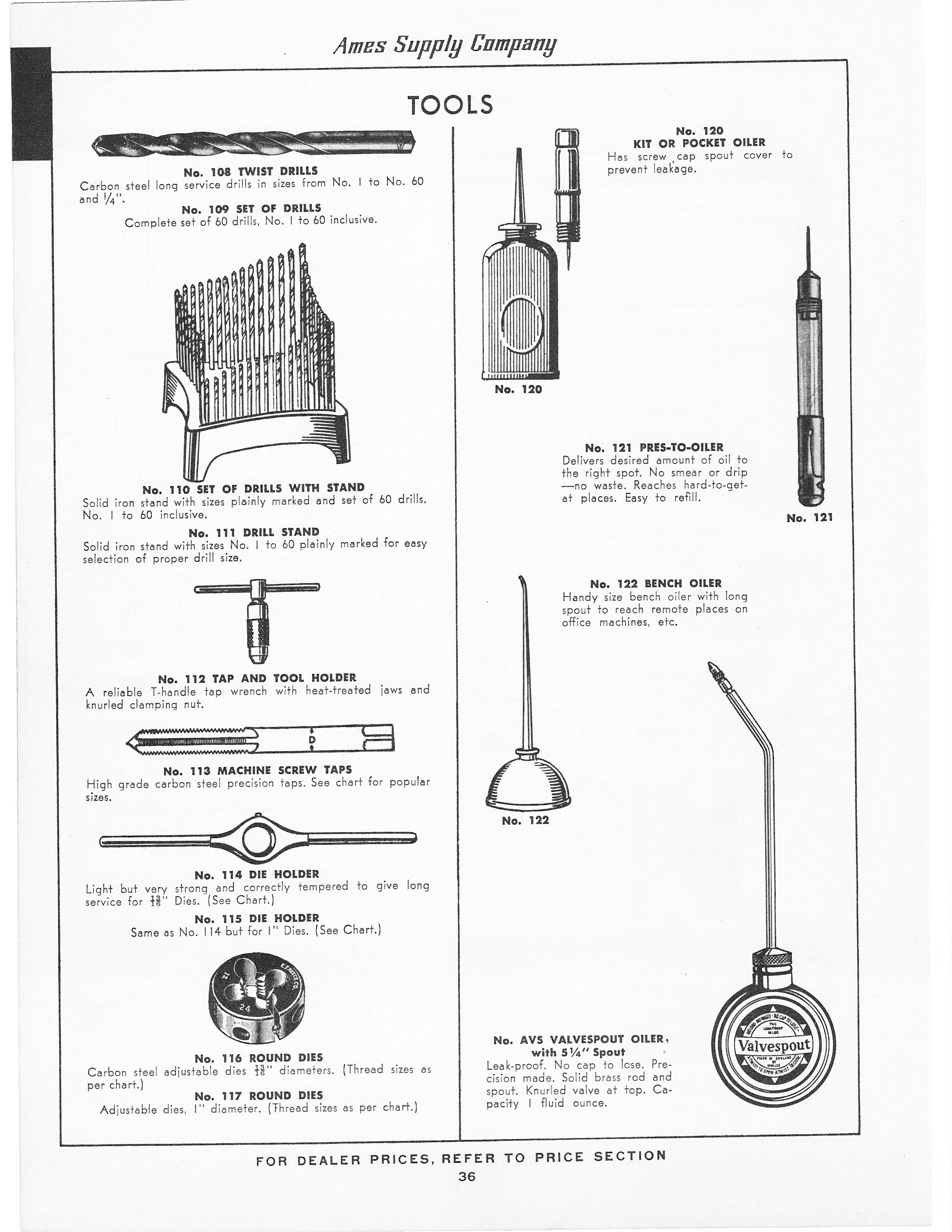 Typewriter Repair Tools Reference: 1960 Ames Catalog – To Type, Shoot ...