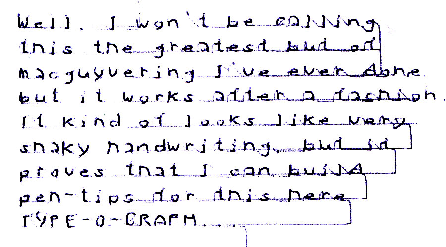 Typewriter Graph The Handwriting, Drawing Typewriter: Brother Type-O-Graph BP-30, with ...