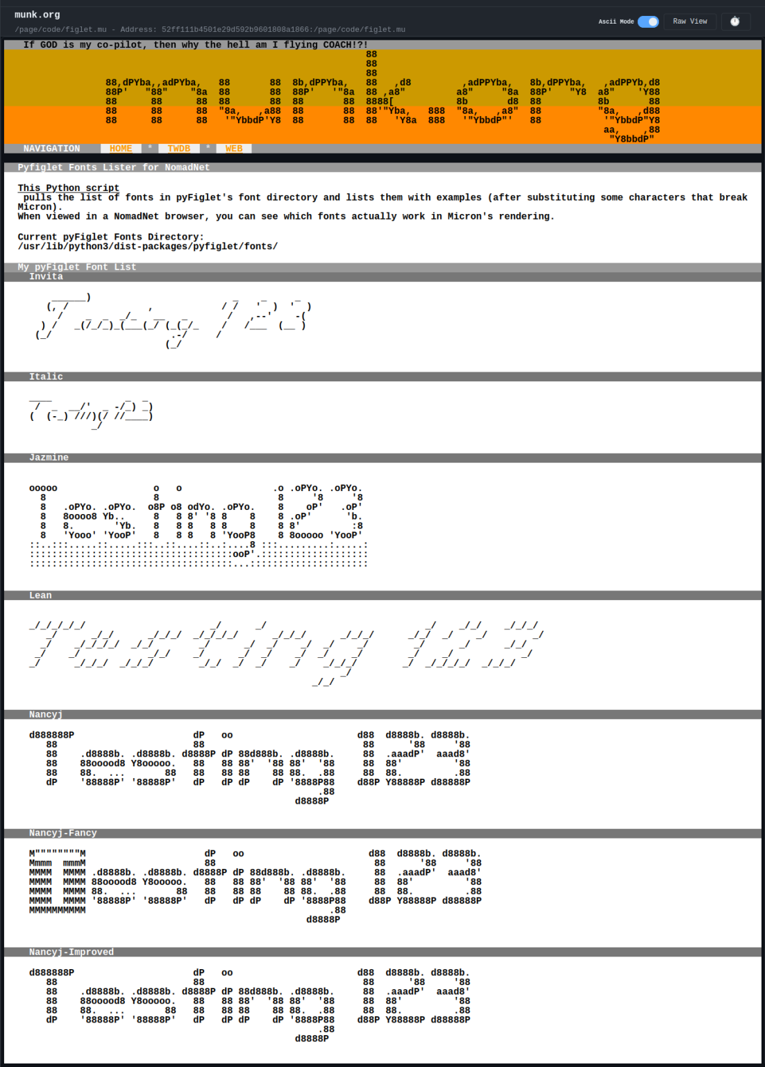 A Python Script to list all of pyFiglet’s Installed Fonts – for ...